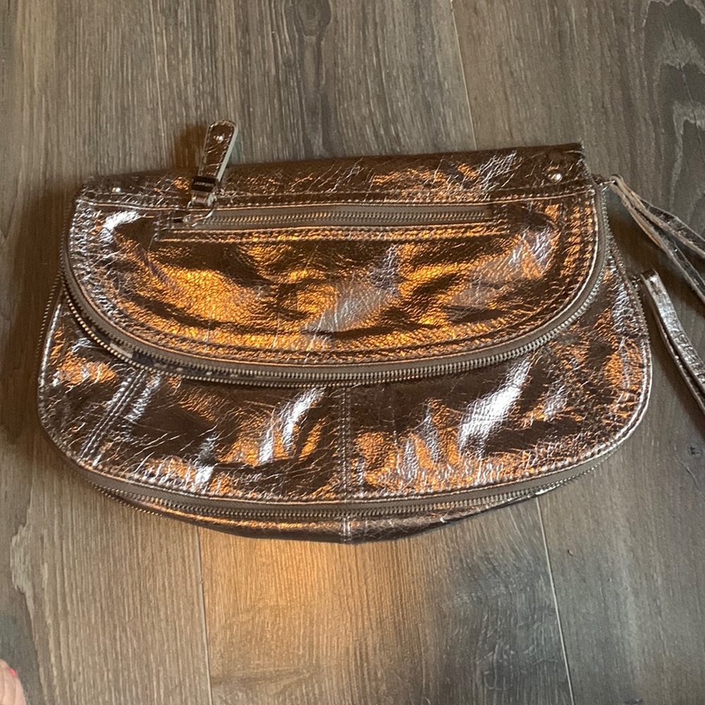 Nine West bronze clutch